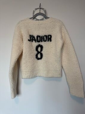 Dior Cream Wool Bouclé J'ADIOR 8 Graphic